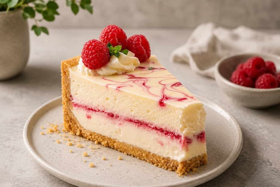 Cheesecake s malinama i bijelom čokoladom recept