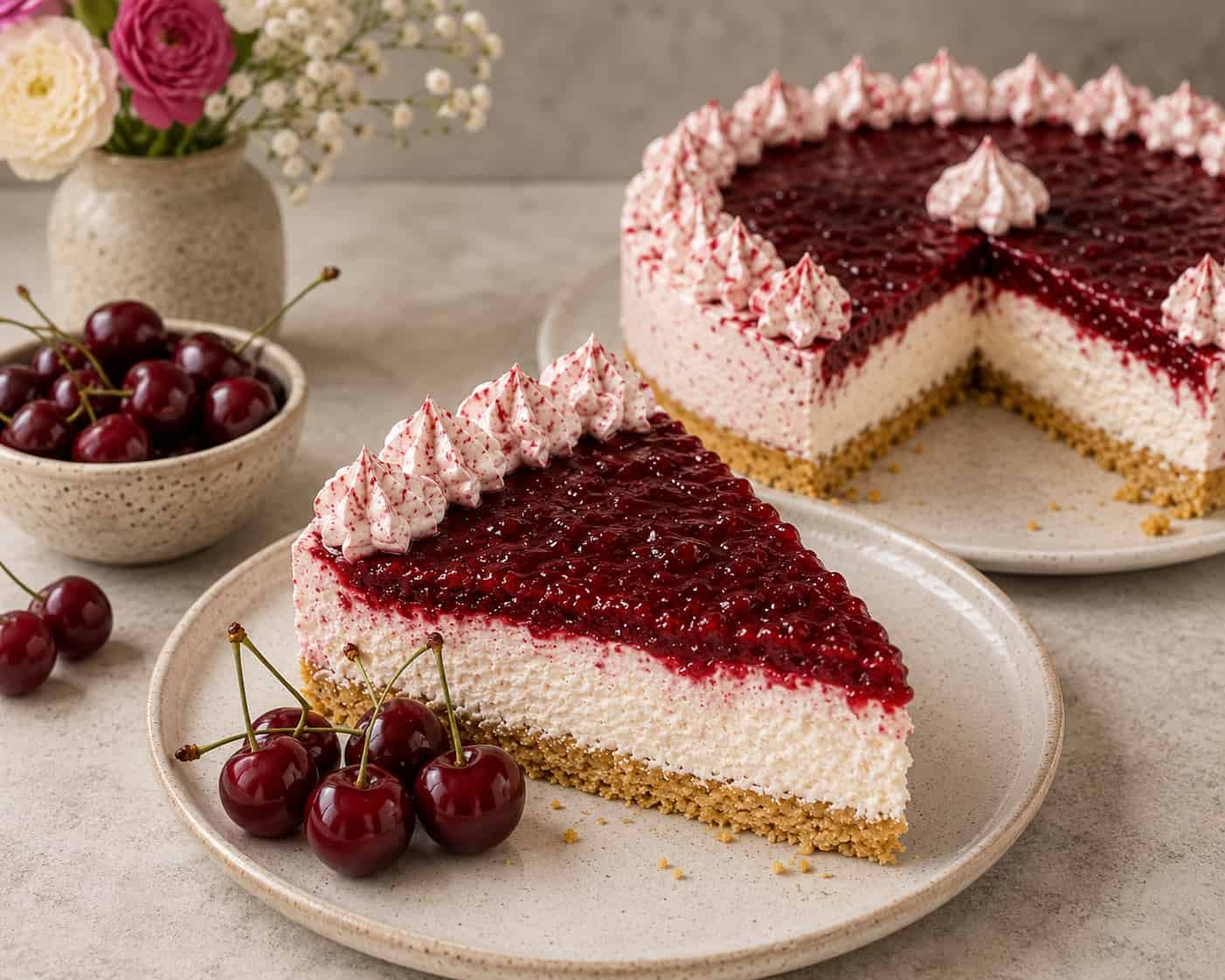 Cheesecake sa višnjama i Plazma keksom