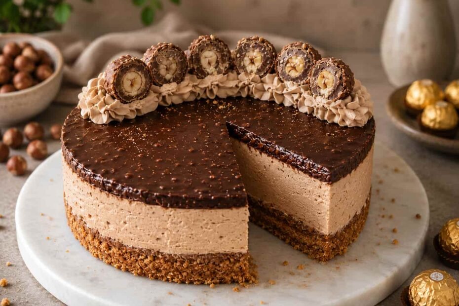 Ferrero Rocher cheesecake recept