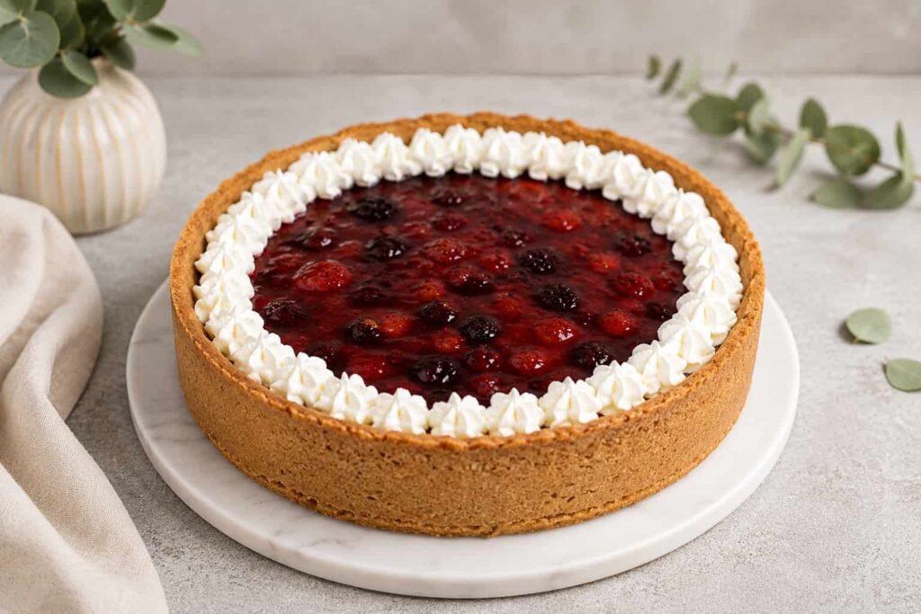 Mileram torta sa šumskim voćem koja ostaje kremasta i nakon hlađenja