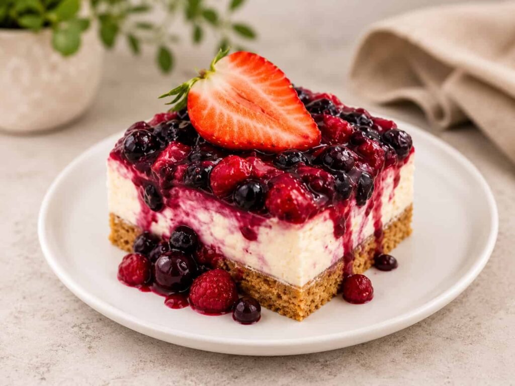 Ricotta cheesecake s preljevom od bobičastog voća