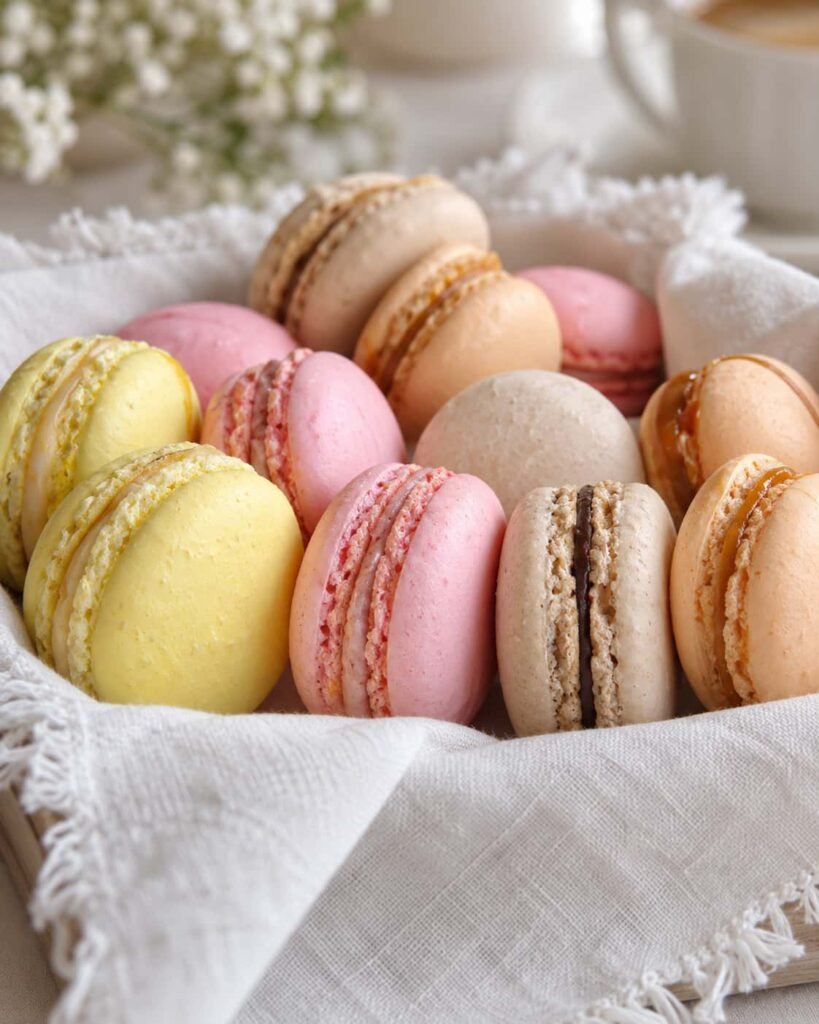 Macarons s kremom od bijele čokolade i citrusa