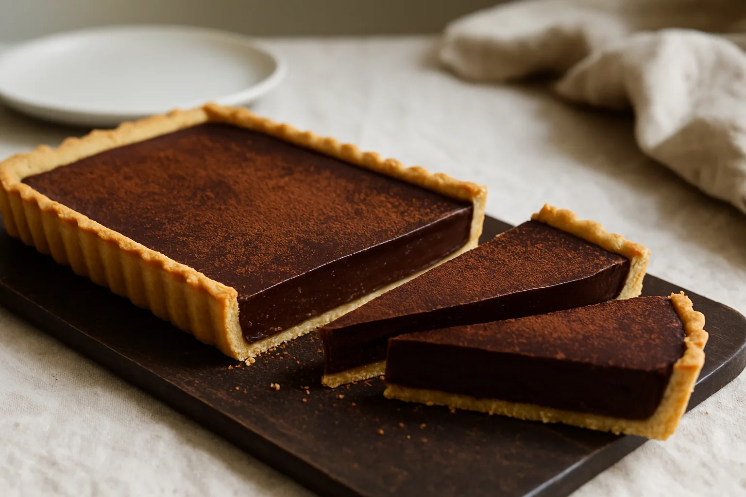Čokoladni tart s ganache kremom