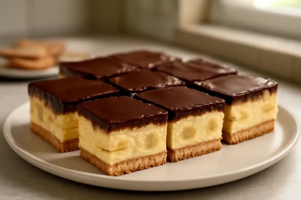 Kolač od petit keksa i pudinga (keks torta s bananama)