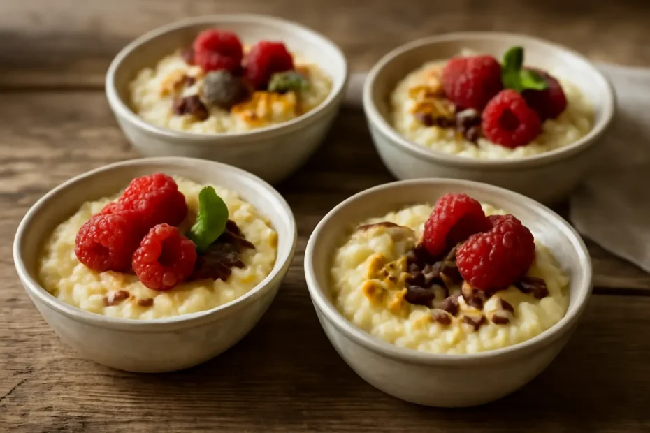 Puding od prosa s malinama i čokoladom