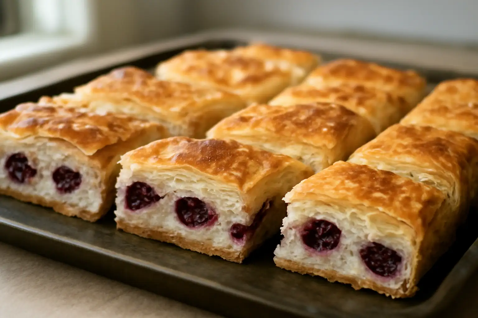 Švapska pita s višnjama, jogurtom i grizom