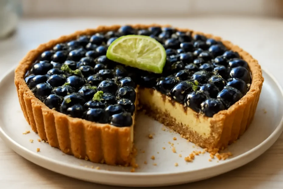 Tart s borovnicama i limetom