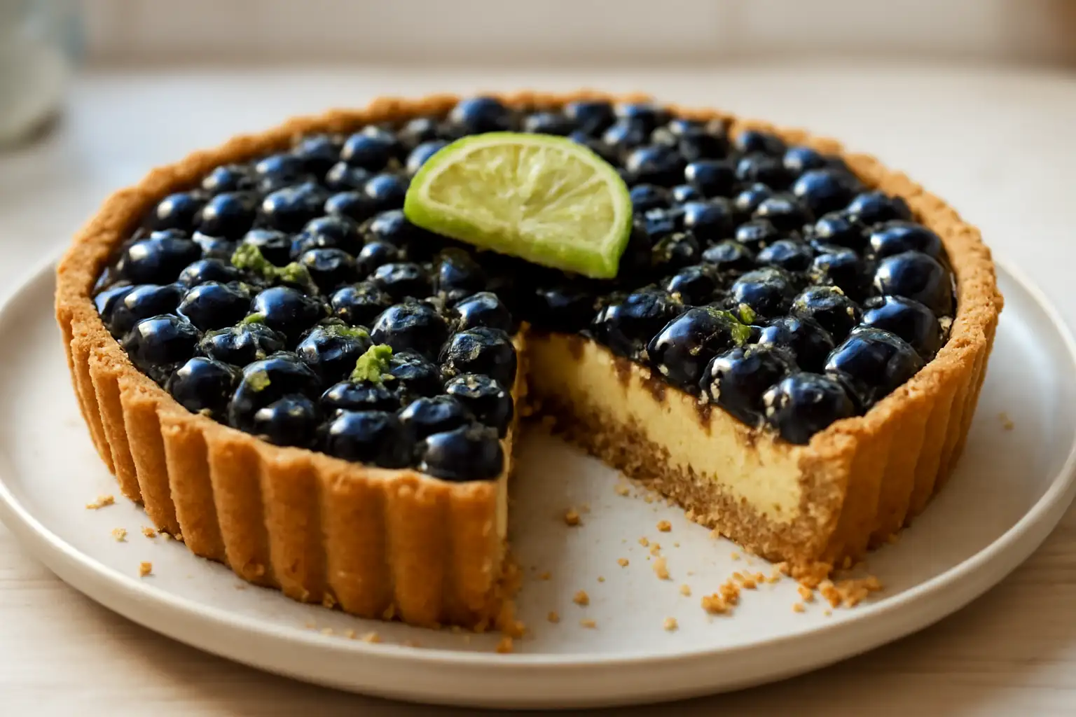 Tart s borovnicama i limetom