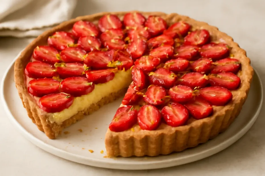 Tart s jagodama i vanilija kremom