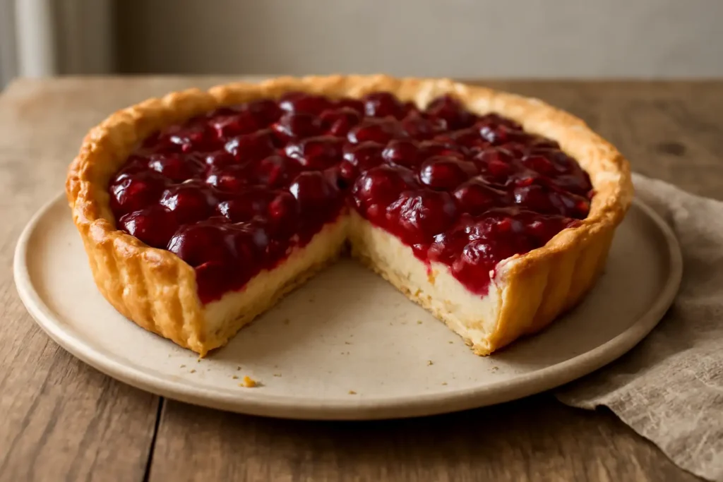 Tart s višnjama i vanilija kremom